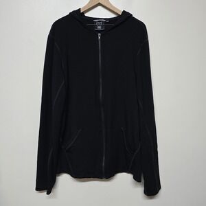NaVas Mens Hawkins Tall Black Full‎ Zip Hoodie XXLT